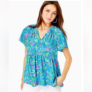 NWT Lilly Pulitzer XS Zadie Top